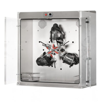Armoire séchante pour masques à air chaud avec 6 à 9 étagères pivotantes