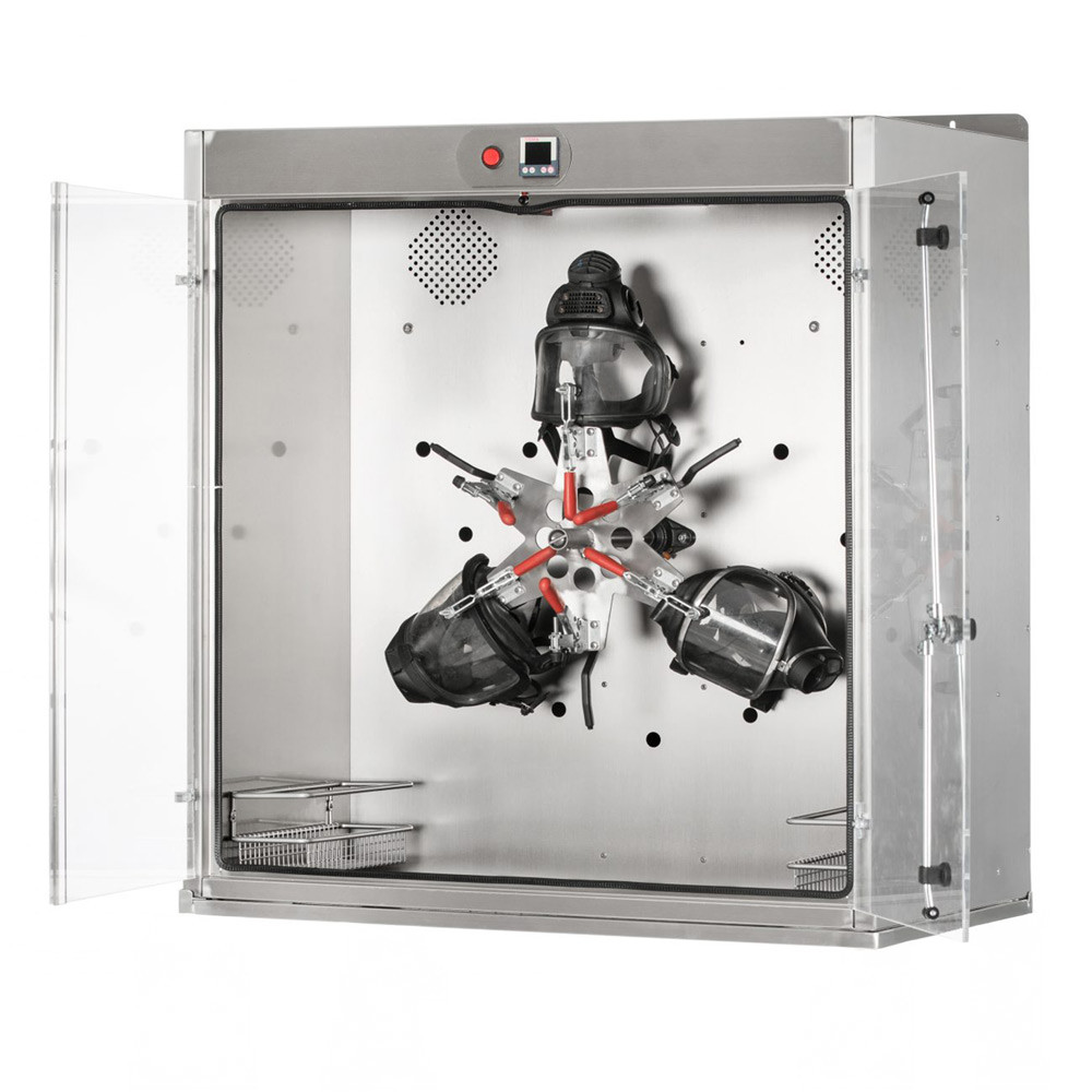 Armoire séchante pour masques à air chaud avec 6 à 9 étagères pivotantes