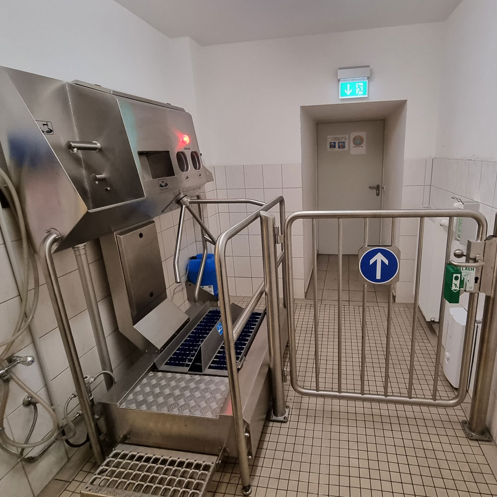 Contrôle d’accès avec lave-mains et sèche-mains ainsi que désinfection - Image 4