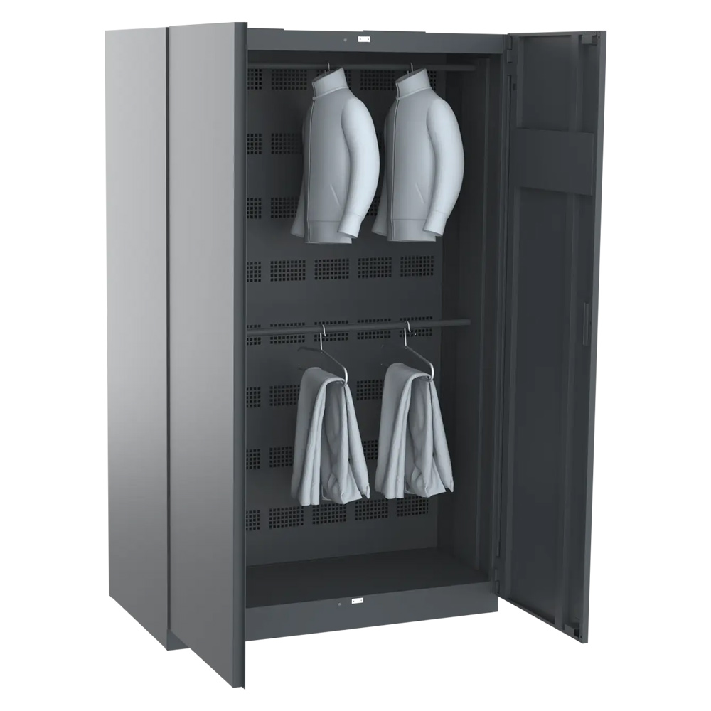 Armoire séchante à air chaud pour 16 vestes et pantalons