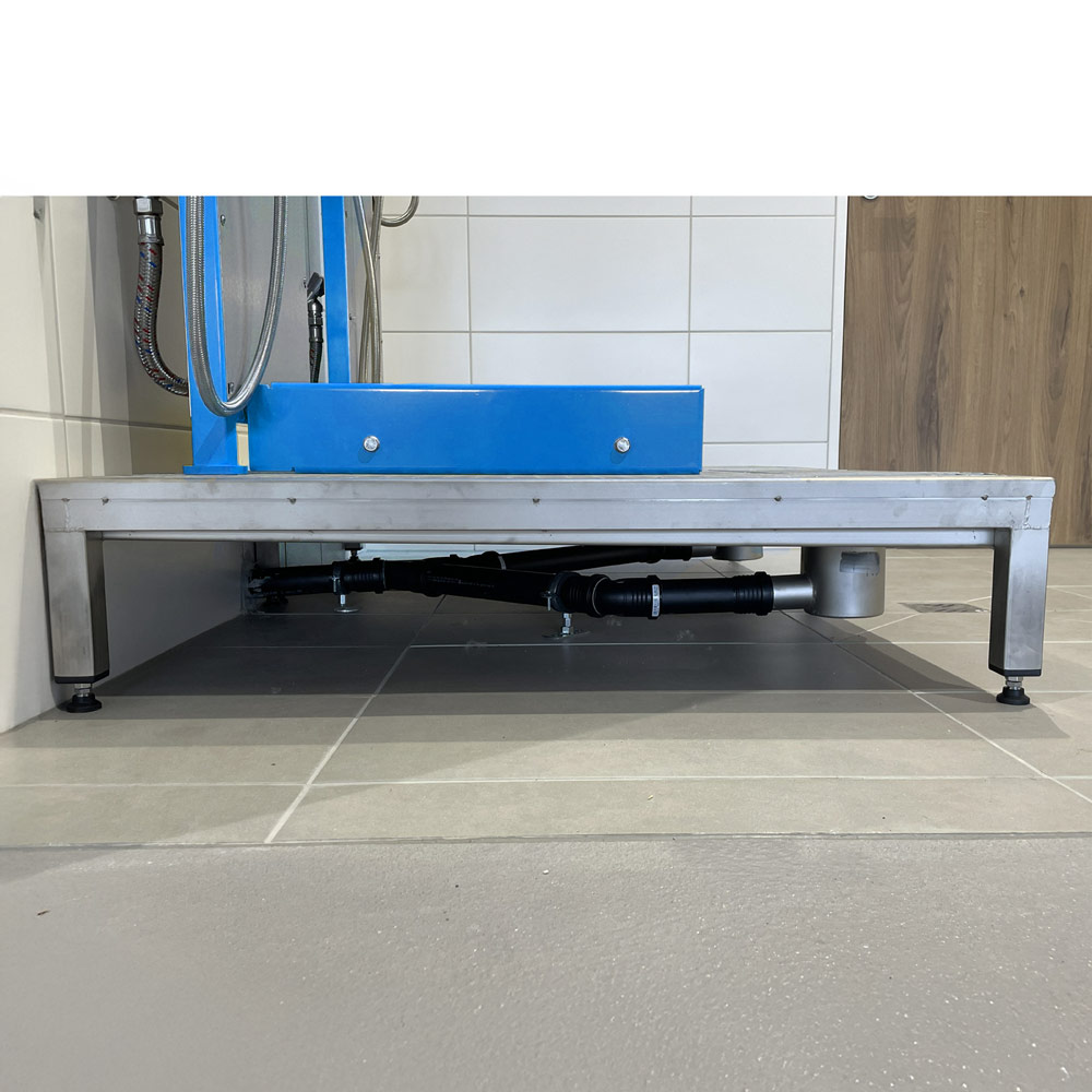 Lave-bottes inox sur plateforme - Image 5